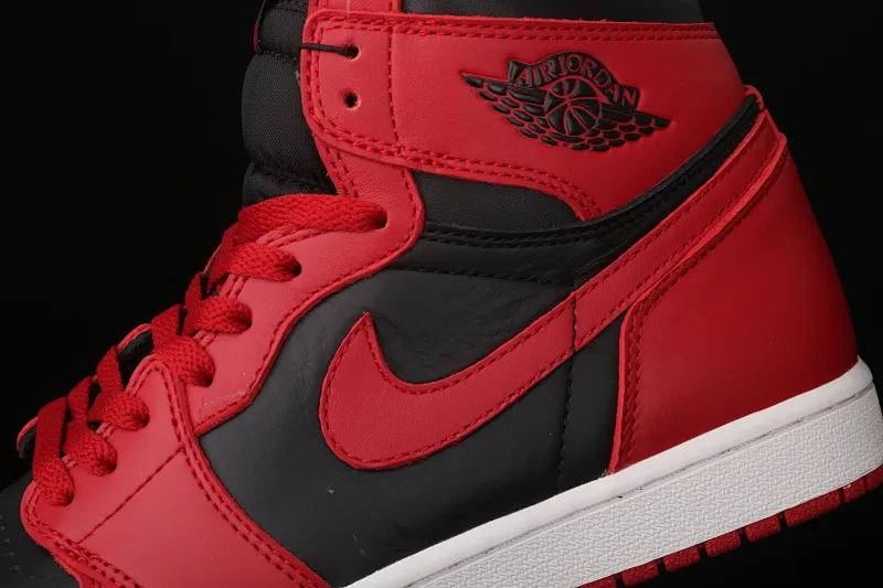 All categories Air Jordan Jordan series basketball shoes Air Jordan 1 High X version Air Jordan 1 Hi 85 AJ1 Joe 1 reverse black and red prohibited high-top basketball shoes BQ4422-600